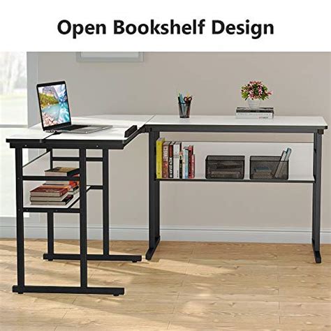 4 out of 5 stars with 4 reviews. Tribesigns Modern L-Shaped Desk with Bookshelf, 67 inch ...