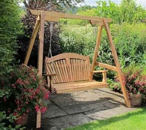 Garden Swing Seat Tranquillity Oak Our Garden Furniture Range