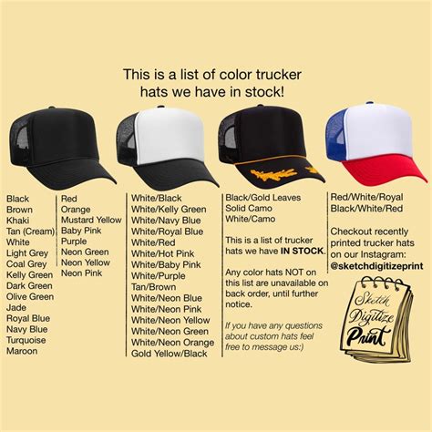Puff Print Trucker Hat Womens Custom Trucker Hat Etsy