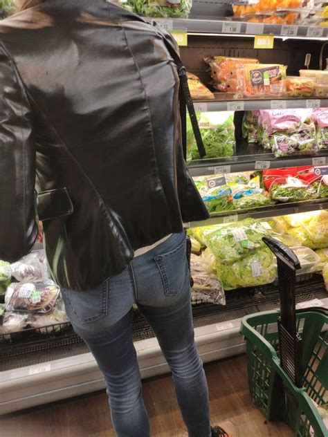 Candid Skinny Ass In Jeans Caught In Supermarket Img20200618105428