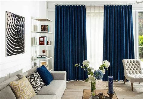 14 Blue Curtains For Living Room