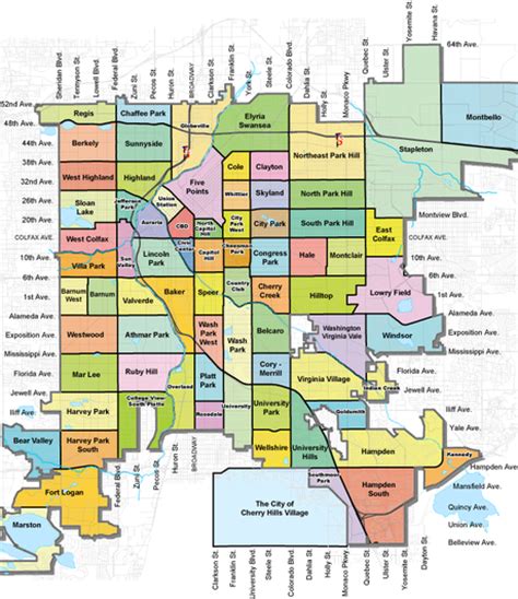 Denver School District Map World Map