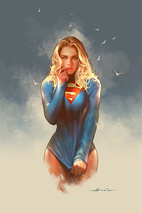 Free Download Hd Wallpaper Supergirl Comic Art Women Digital Art