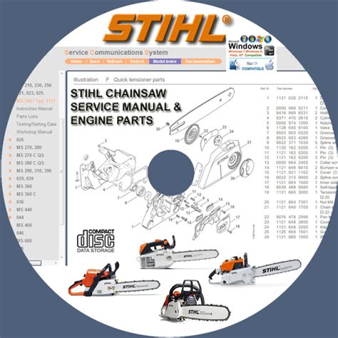 Stihl Chainsaw Service Repair Manuals And Engine Parts Catalog Tradebit