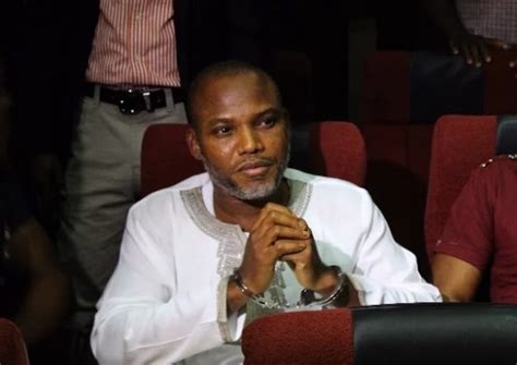 Jun 30, 2021 · nnamdi kanu, the leader of a separatist group that wants a breakaway state in eastern nigeria, has been arrested. Nnamdi Kanu Vows Never To Allow FG Arrest Him In UK ...