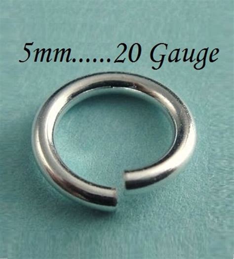 20 Sterling Silver Open Jump Rings 5mm 20 Gauge Ga G Etsy
