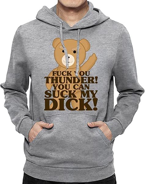 fuck you thunder you can suck my dick slogan mens hoodie xx large amazon ca clothing and accessories