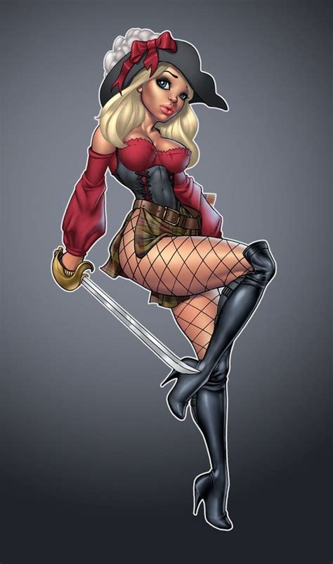 cartoon art pin up girls pirate girl by dominic marco on deviantart sexy costumes
