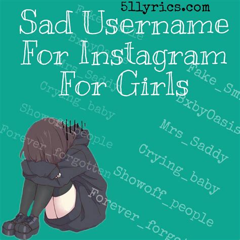 210 Sad And Lonely Username For Instagram For Girls