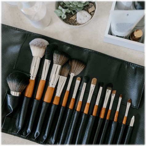 vanity planet 15 piece makeup brush set with storage case