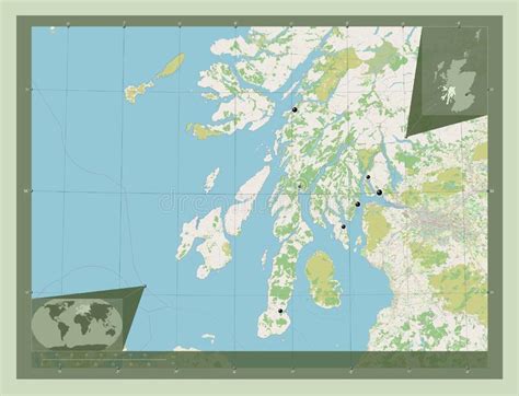 Argyll And Bute Scotland Great Britain Osm Major Cities Stock