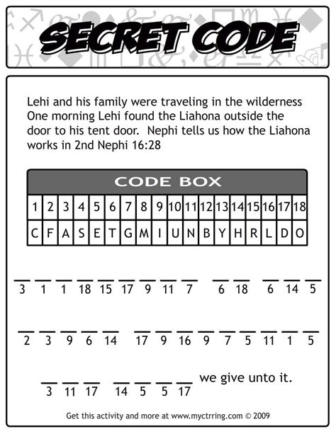 Free Printable Secret Code Worksheets Anthony Cases Kids Worksheets
