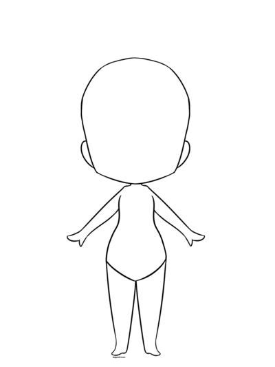 F U Female Chibi Base By SeigyokuPrincess Chibi Girl Drawings Chibi Sketch Chibi Body