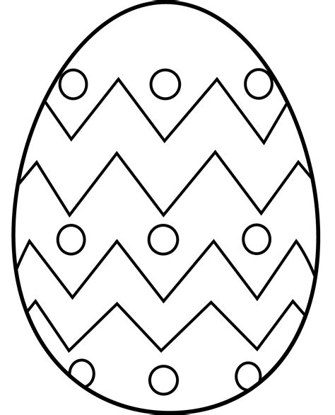 Easter Egg Coloring Page Free Clip Art