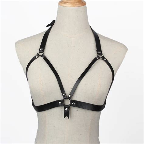 Naturel Leather Harness Leather Harness Belt Leather Accessories Body Chain In Garters From