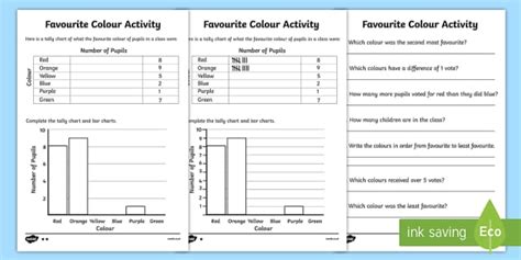 Data Handling Tally Charts Worksheets Ages 8 11 Twinkl