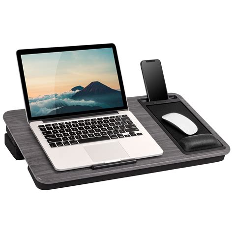 Lapgear Mega Elevation Pro Lap Desk With Gel Wrist Rest Mouse Pad