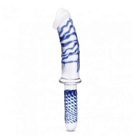 Glas Realistic Double Ended Glass Dildo With Handle EBay