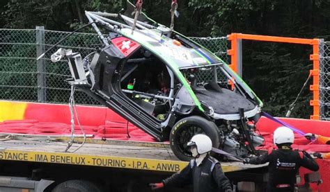 Lamborghini Huracan Gt3 Suffers Massive Crash At Spa Driver Okay The