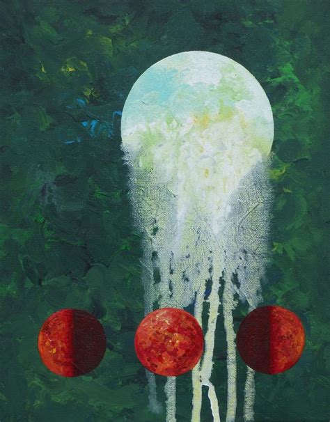 Melting Moon Painting By Dianne Margaret Evans Pixels