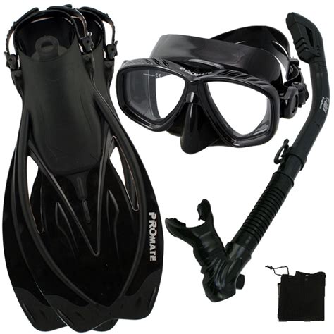 Snorkel Fins Mask Set For Snorkeling Scuba Diving Ab Sm