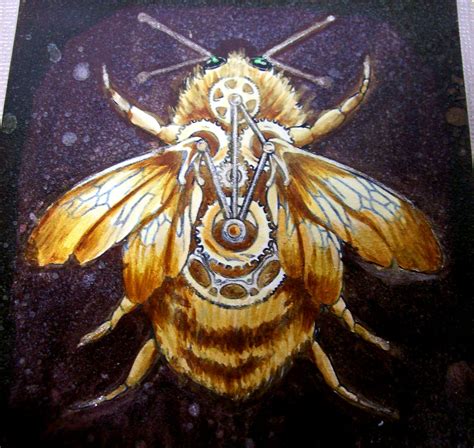 Sweet Pea Stamps Brigid Ashwoods Steampunk Bee And Firefly