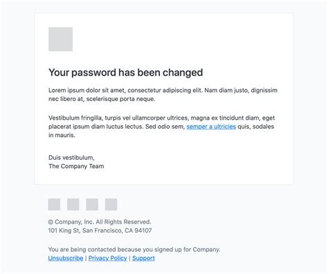 Password Changed Email Template Email Kit By Vouchful