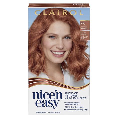 Clairol Nice N Easy Permanent Hair Color Dye Creme R Lightest Auburn
