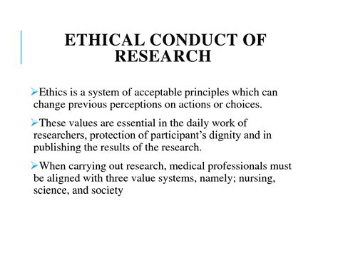 Solution Ethical Conduct Of Research Power Point Presentation Studypool