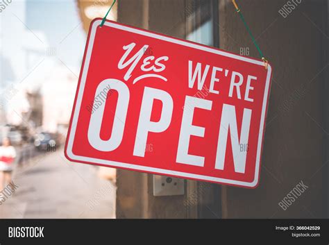 Yes We Open Sign On Image And Photo Free Trial Bigstock
