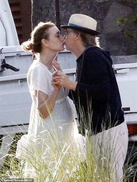 Sir Paul Mccartney 79 Shares A Kiss With Wife Nancy Shevell 62in St Barts Daily Mail Online