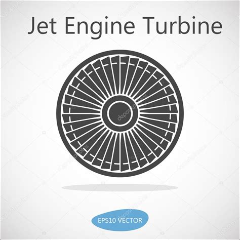 Jet Engine Turbine Front View Stock Vector By ©sparkusdesign 93948202