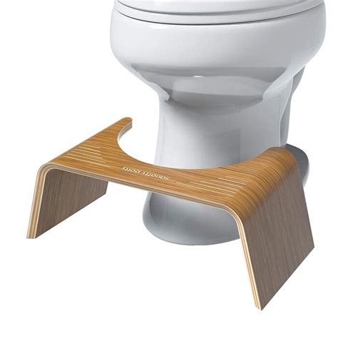 Squatty Potty Slim Teak Wood Bathroom Toilet Stool And Reviews Wayfairca