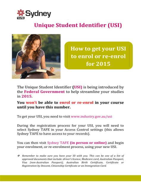 Unique Student Identifier Flyer