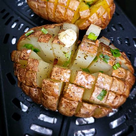 Air Fryer Blooming Baked Potatoes Daily Yum