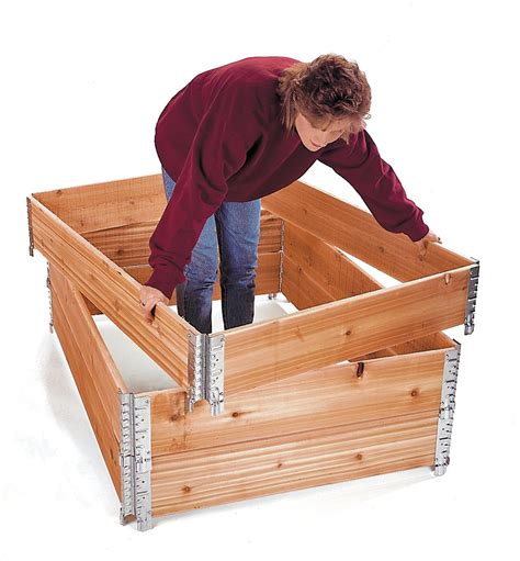 Stacking Corners For Raised Bed Or Wagon Construction Cheap Raised Garden Beds Raised Garden