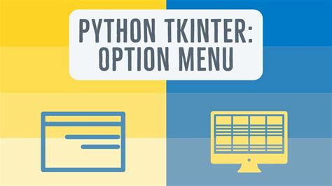 Tkinter Optionmenu Widget Tutorial Youtube