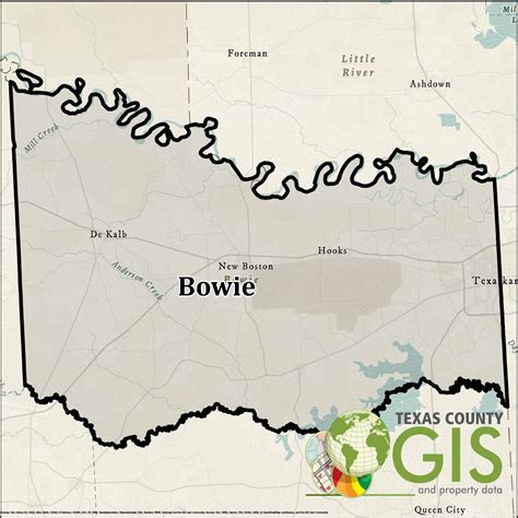 Bowie County Shapefile And Property Data Texas County Gis Data