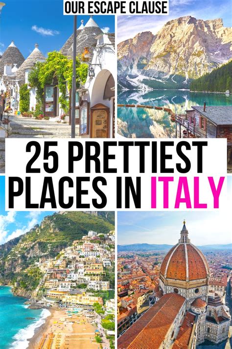 25 Best Places To Visit In Italy Map To Find Them Our Escape