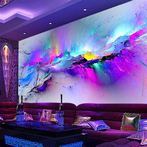 Custom Mural Wallpaper Modern Color Abstract Art Wall Painting Living