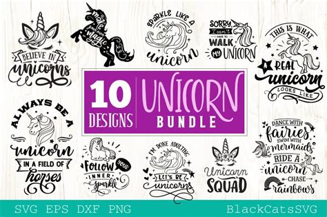 Unicorn Svg Bundle 10 Designs Magic Svg Bundle 289551