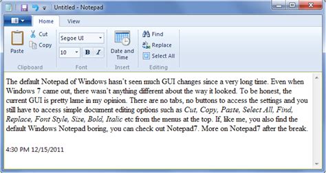 Notepad7 Is Ribbon Based Alternative To Windows Notepad