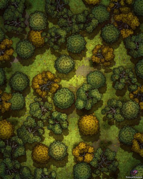 Forest Wilderness Vol 3 Dandd Map For Roll20 And Tabletop Dice Grimorium