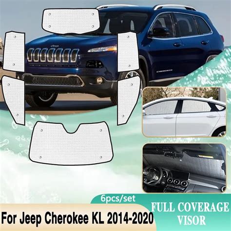 Full Cover Sunshades For Jeep Cherokee Kl Accessories 2014 2020 Full