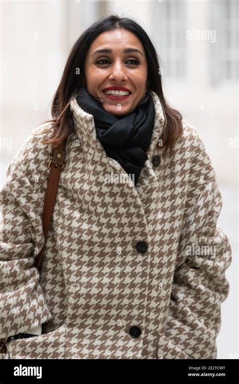 Anita Rani Leaves The Bbc Broadcasting House In Central London After