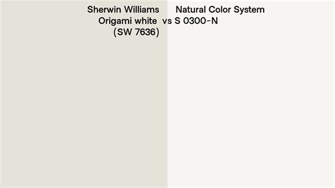 Sherwin Williams Origami White Sw 7636 Vs Natural Color System S 0300