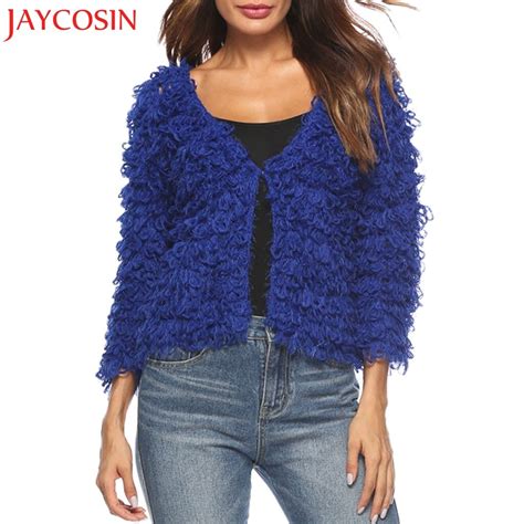 Jaycosin Fashion Women O Neck Hollow Out Overcoat Female Long Sleeve