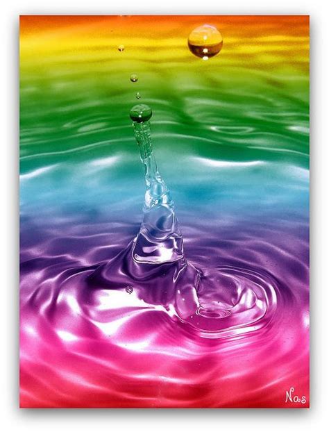 Rainbow Water Drop Color Rainbow Water Rainbow Bright Taste The