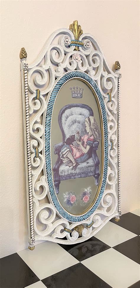 Alice In Wonderland Mirror Vintage Mirror Vintage Alice In Etsy
