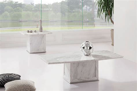zeus white grey marble coffee table